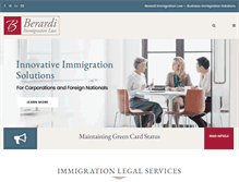 Tablet Screenshot of berardiimmigrationlaw.com